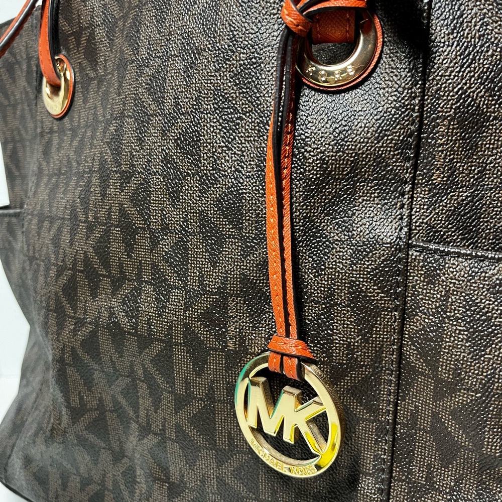 Michael Kors Jet Set Logo Tote - Brown - Picture 2 of 10